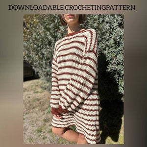 Crochet Ginny Sweater Dress Pattern ENG/ITA | Digital Download| crochet  dress pattern| easy crochet |intermediate| advanced beginner